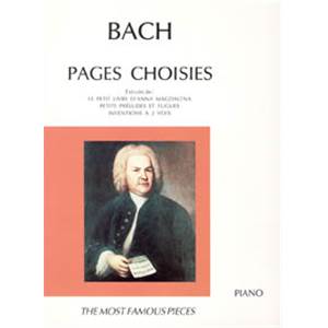 BACH JEAN SEBASTIEN - PAGES CHOISIES