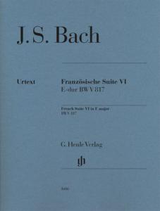 BACH JEAN SEBASTIEN - SUITE FRANCAISE VI BWV 817 EN MI MAJEUR - PIANO