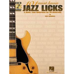 MARSHALL WOLF - 101 MUST KNOW JAZZ LICKS TAB. + CD