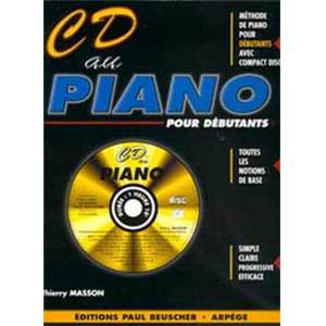 MASSON THIERRY - CD AU PIANO METHODE DEBUTANT + CD