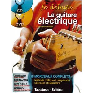 VIMONT JEAN PIERRE - JE DEBUTE....LA GUITARE ELECTRIQUE + CD + DVD