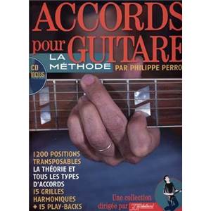 PERRON PHILIPPE - ACCORDS POUR GUITARE 1200 POSITIONS TRANSPOSABLES + CD