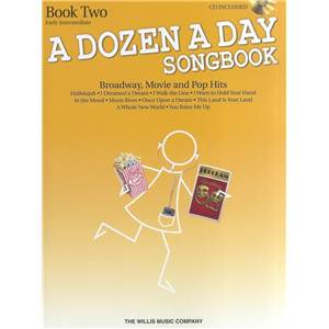 COMPILATION - DOZEN A DAY BOOK2 EARLY INTERMEDIAITE BROADWAY, MOVIE AND POP HITS SONG + CD