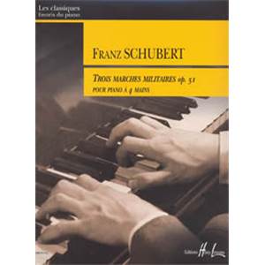 FRANZ SCHUBERT - 3 MARCHES MILITAIRES OP.51 - PIANO A 4 MAINS