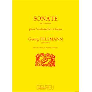 TELEMANN GP - SONATE EN LA MIN. - VIOLONCELLE ET PIANO