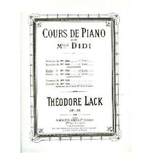 LACK THEODORE - COURS DE MLLE DIDI ETUDES DEUXIEME LIVRE