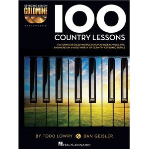 DENEFF / EDSTROM - 100 COUNTRY LESSONS KEYBOARD LESSON GOLDMINE SERIES + 2 CD