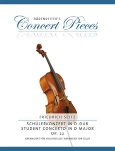 SEITZ FRIEDRICH - CONCERTO POUR VIOLON OPUS 22 EN RE MAJ. TRANSPOSE SOL MAJ. - VIOLONCELLE ET PIANO