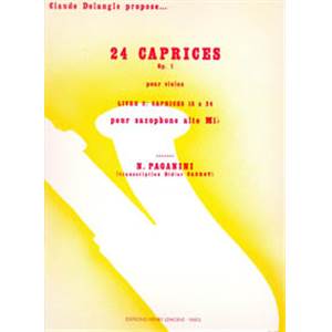 PAGANINI NICCOLO - CAPRICES (24) VOL.2 - SAXOPHONE SOLO