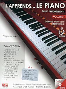 ASTIE CHRISTOPHE - J'APPRENDS ... LE PIANO TOUT SIMPLEMENT - VOLUME 1 AVEC CD ET VIDEO