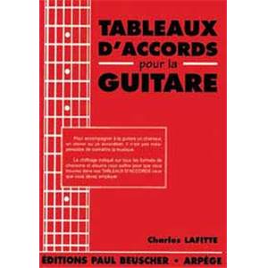 LAFITTE CHARLES - TABLEAUX D'ACCORDS POUR LA GUITARE