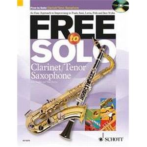 HUGUES / HARVEY - FREE TO SOLO CLARINETTE OU SAXOPHONE SIB + CD