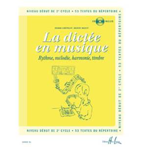CHEPELOV/MENUT - LA DICTEE EN MUSIQUE VOL.4 - DEBUT DU 2EME CYCLE + CD - DICTEES MUSICALES