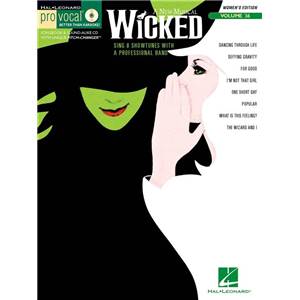 COMPILATION - PRO VOCAL FOR WOMEN SINGERS VOL.36 WICKED + CD