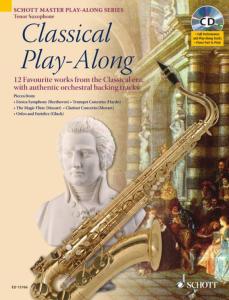 COMPILATION - CLASSICAL PLAY-ALONG (12 PIECES) +CD - SAXOPHONE TENOR (SIB)