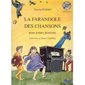 PIANKO NATACHA - FARANDOLE DES CHANSONS + CD - PIANO