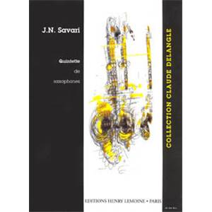 SAVARI J N - QUINTETTE - 5 SAXOPHONES (CONDUCTEUR ET PARTIES)