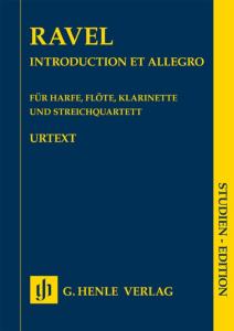 RAVEL MAURICE - INTRODUCTION ET ALLEGRO POUR HARPE, FLUTE, CLARINETTE ET QUATUOR A CORDES - CONDUCTEUR DE POCHE