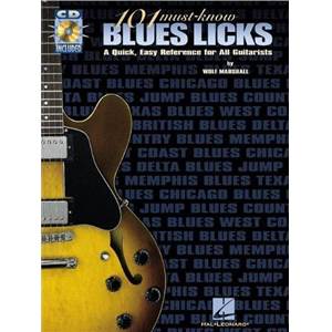 MARSHALL WOLF - 101 MUST KNOW BLUES LICKS TAB. AA