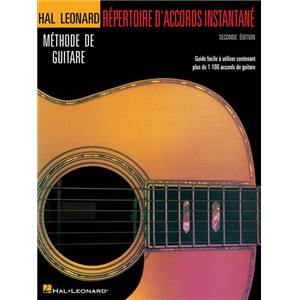 HAL LEONARD - METHODE DE GUITARE REPERTOIRE D'ACCORDS INSTANTANE EN FRANÇAIS