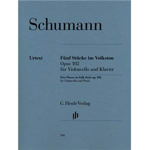 SCHUMANN ROBERT - PIECES (5) DANS LE STYLE FOLKLORIQUE OP.102 VIOLONCELLE/PIANO