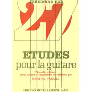 SOR FERNANDO - ETUDES (27) - GUITARE