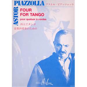 PIAZZOLLA ASTOR - FOUR FOR TANGO - QUATUOR A CORDES (CONDUCTEUR ET PARTIES)