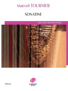 TOURNIER MARCEL - SONATINE POUR VIOLON, VIOLONCELLE ET HARPE - CONDUCTEUR ET PARTIES SEPAREES