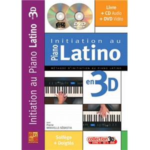 MINVIELLE SEBASTIA PIERRE - INITIATION AU PIANO LATINO EN 3D + CD + DVD