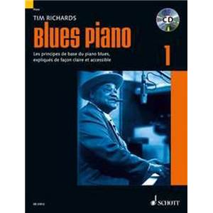 RICHARDS TIM - BLUES PIANO VOL.1 (METHODE DE BLUES EN FRANCAIS) + CD PIANO