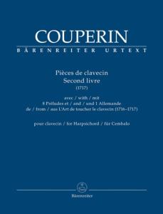 COUPERIN FRANCOIS - PIECES DE CLAVECIN SECOND LIVRE (1717)