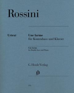 ROSSINI GIOACCHINO - UNE LARME - CONTREBASSE ET PIANO