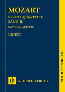 MOZART W.A. - QUATUORS A CORDES VOL.3 (QUATUORS DE HAYDN) - CONDUCTEUR DE POCHE