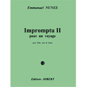 NUNES EMMANUEL - IMPROMPTU POUR UN VOYAGE II - FLUTE, ALTO ET HARPE (CONDUCTEUR ET PARTIES)