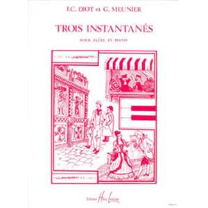 MEUNIER/DIOT - INSTANTANES (3) - FLUTE ET PIANO