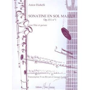 DIABELLI ANTON - SONATINE OP.151 N°1 - FLUTE ET GUITARE