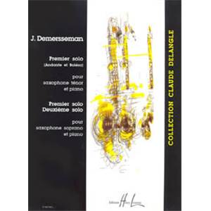 DEMERSSEMAN JA - 3 SOLOS - SAXOPHONE SIB ET PIANO