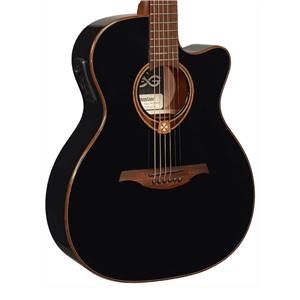 GUITARE FOLK ELECTRO-ACOUSTIQUE LAG T118 ASCE BLK