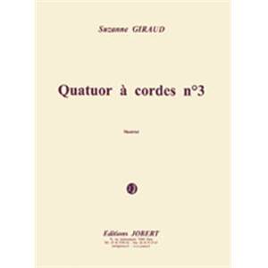 GIRAUD SUZANNE - QUATUOR A  CORDES N°3 PETER SCHLEMIH - QUATUOR A CORDES (CONDUCTEUR ET PARTIES)