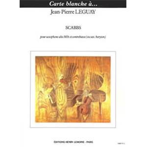 LEGUAY JEAN-PIERRE - SCABBS - SAXOPHONE MIB ET CONTREBASSE