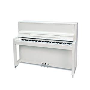 PIANO DROIT FEURICH 115 - PREMIERE - Blanc Chrome